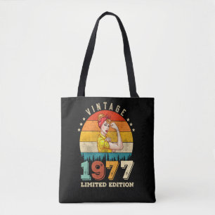 48 Year Old Bday 1977 Vintage 48th Birthday Women Tote Bag