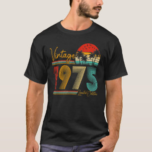 48 Year Old  Born In 1975 Vintage 48th Birthday Re T-Shirt