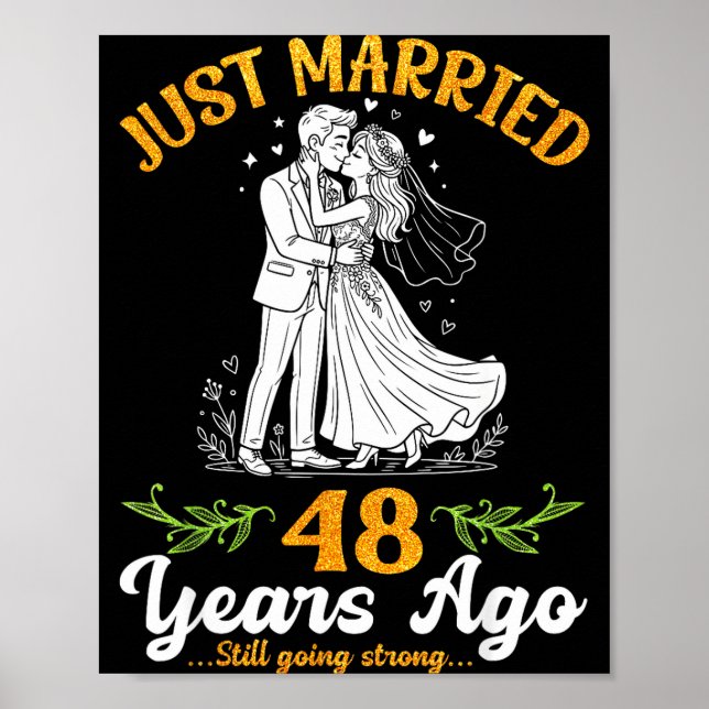 48 years ago married going strong anniversary  poster (Front)