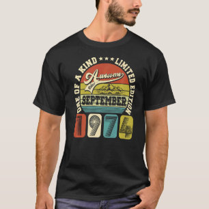 48 Years Old 48th Birthday Awesome Since September T-Shirt