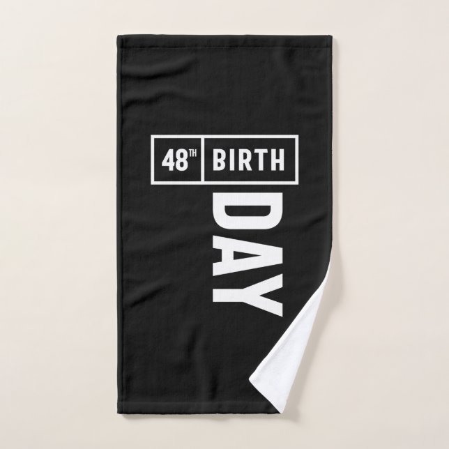 48 Years Old - 48th Birthday Funny Gift Hand Towel (Hand Towel)
