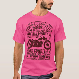 48 Years Old Biker Birthday Classic Vintage motorc T-Shirt