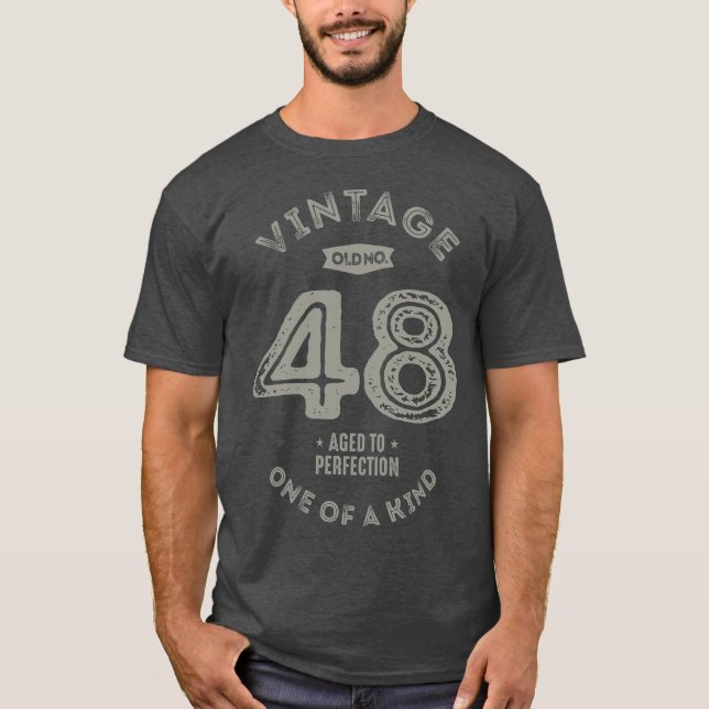 48 Years Old Birthday Gift T-Shirt (Front)