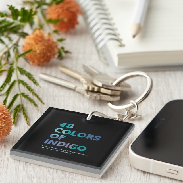48COLORS OF INDIGO KEY RING (Front Right)