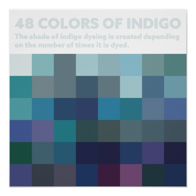 48COLORS OF INDIGO POSTER (Front)