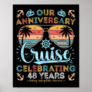 48th Anniversary Cruise Celebrating 48 Years Coupl Poster