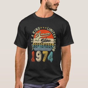 48th Birthday 48 Years Old Awesome Since Septembe T-Shirt