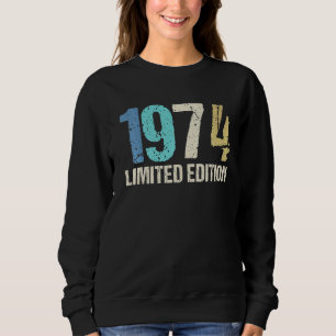 48th Birthday Ladies Mens 48 Years 1974 7 Sweatshirt
