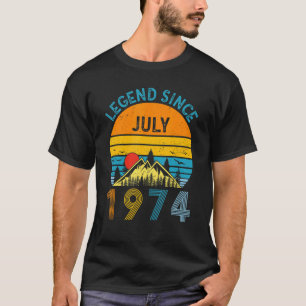 48th Birthday Legend Since July 1974 Vintage 48 Ye T-Shirt