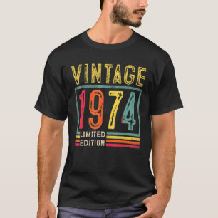 48th Birthday Mens 48 Years Old Vintage 1974 T-Shirt
