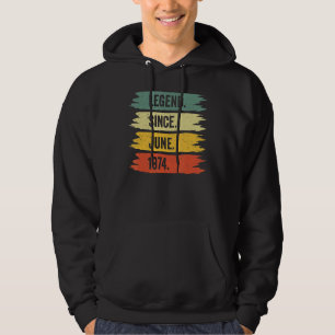 48th Birthday Retro Vintage Legends Were Born In J Hoodie