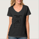 48th Birthday This Fine Piece is 48 Funny Care Ins T-Shirt<br><div class="desc">48th Birthday This Fine Piece is 48 Funny Care Instructions</div>