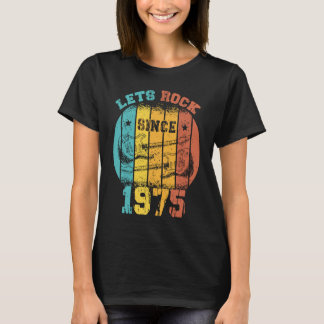 48th Birthday Vintage 1975 Retro 48 Years old Guit T-Shirt