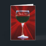48th Birthday Wine Funny Cheers Card<br><div class="desc">Happy 48th Birthday,  wine county style!  Pretty and fun on the inside too.</div>