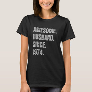 48th Wedding Aniversary For Him Awesome Husband Si T-Shirt