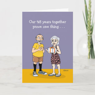 48th Wedding Anniversary Card: Love Card