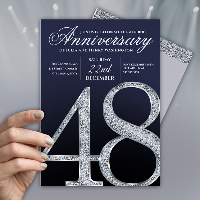48th Wedding Anniversary Party  Invitation (Creator Uploaded)