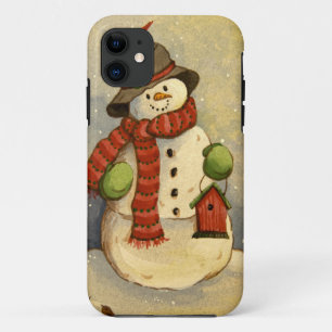 4905 Snowman & Birdhouse Case-Mate iPhone Case