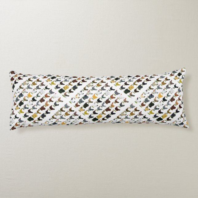 49 Chicken Hens Body Cushion (Back)