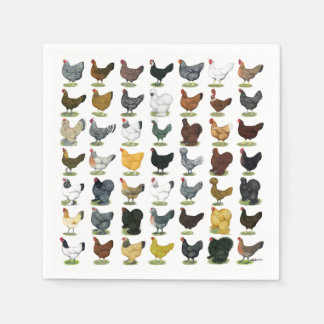 49 Chicken Hens Napkin
