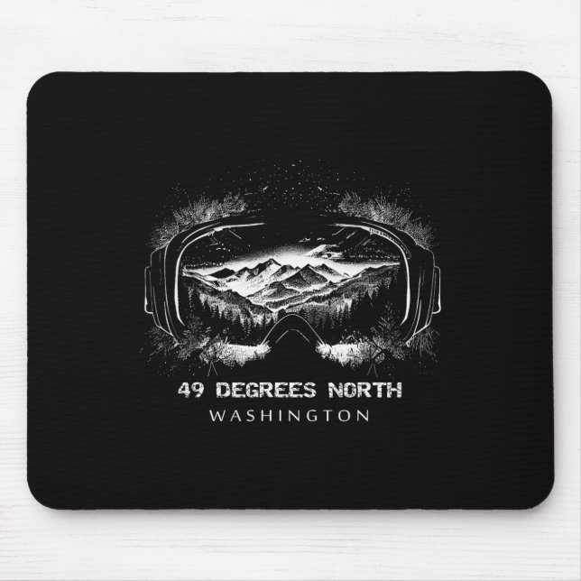 49 Degrees North Washington Ski Skiing Skier  Mouse Pad (Front)