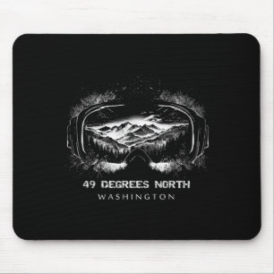 49 Degrees North Washington Ski Skiing Skier Mouse Pad