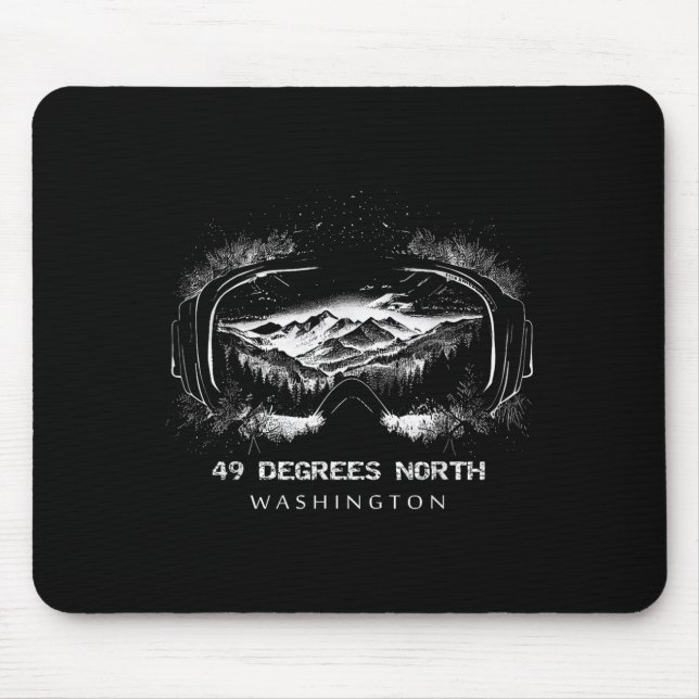 49 Degrees North Washington Ski Skiing Skier  Mouse Pad (Front)