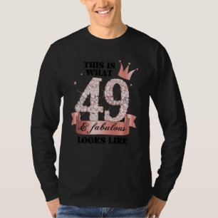49 & Fabulous I Rose And White Party Group Candid T-Shirt