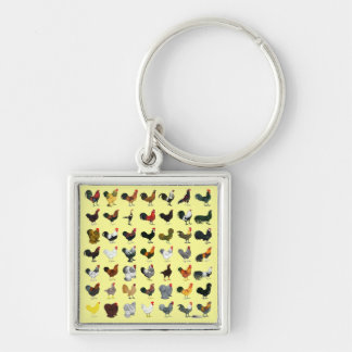 49 Roosters Key Ring