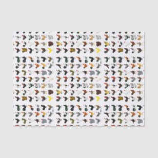 49 Roosters Tissue Paper