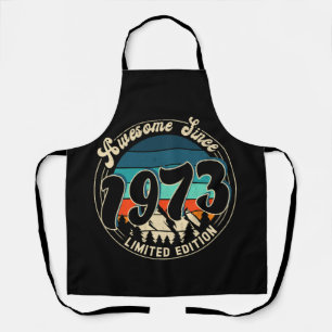 49 Year Old Vintage 49th Year Old Birthday 1973 Apron