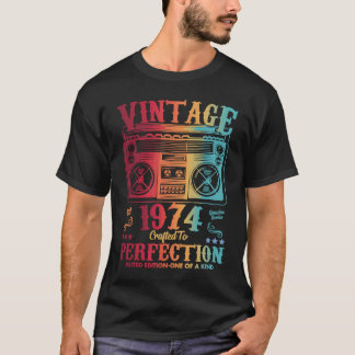 49 Years Old Birthday Vintage 1974 Women Men T-Shirt