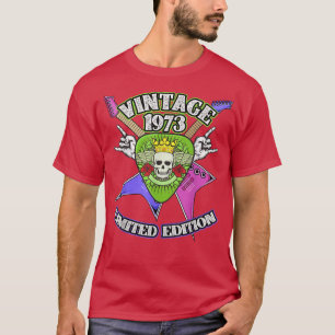 49 Years Old Vintage 1973 Cool Rock Guitar 49th Bi T-Shirt