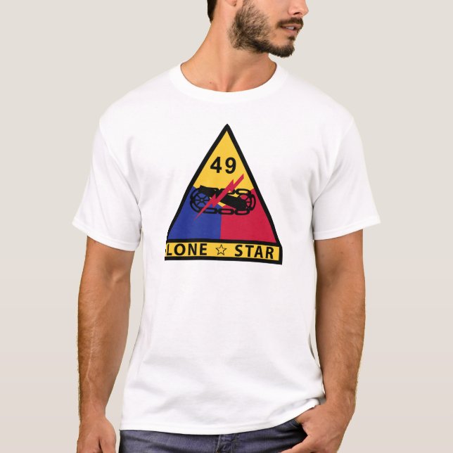 49th Armoured Division - LONE STAR T-Shirt (Front)
