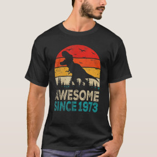 49th Birthday Dinosaur 49 Year Old Awesome Since 1 T-Shirt
