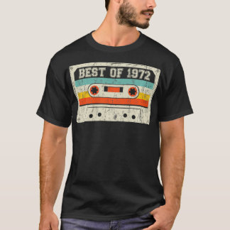 49th Birthday Gifts Retro Best Of 1972 Cassette Ta T-Shirt