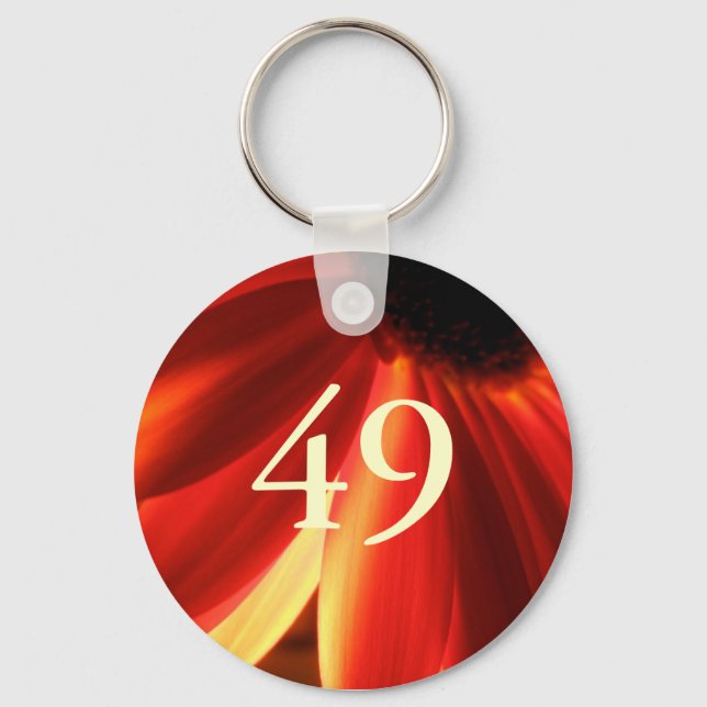 49th Birthday Key Ring (Front)