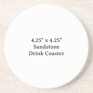 4.25" x 4.25" Sandstone Drink Coaster