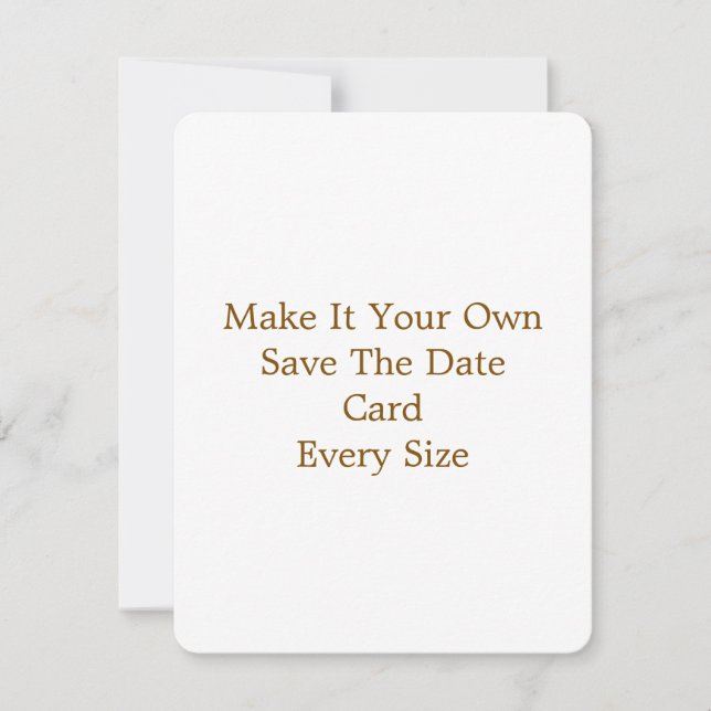 4.25" x 5.5" Save The Date Card (Front)
