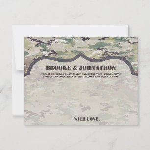 4.25x5.5 Advice Card Army OCP Camo Uniform Camofla