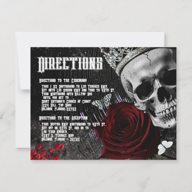 4.25x5.5 Direction Card Haunting Adeline Zade Mead (Front)