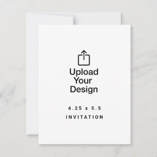 4.25x5 Invitation, Upload Your Image, Custom Print Invitation