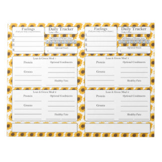 4-2-1 Meal Tracker Notepad