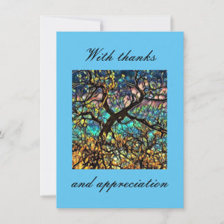 4.5" x 6.25" Flat Thank You Card