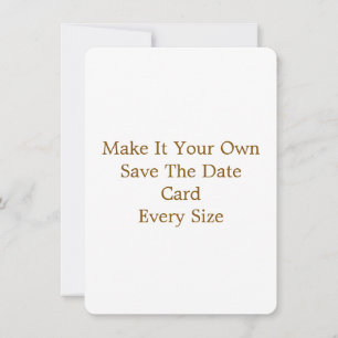 4.5" x 6.25" Save The Date Card