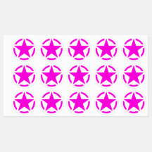 4 American Star Stencil Vintage Decals