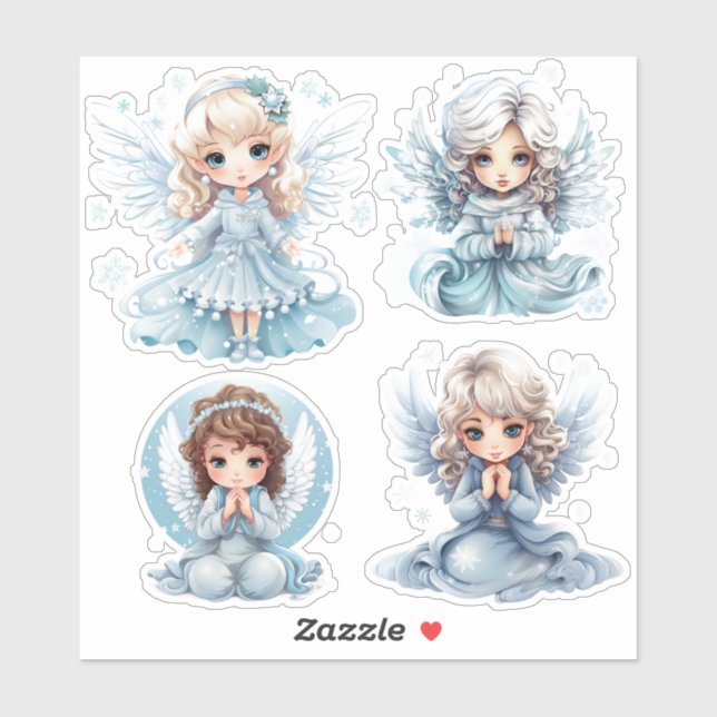 4 Angel  girls winter (Sheet)