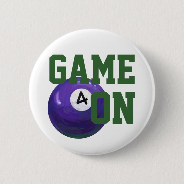 4 Ball 6 Cm Round Badge (Front)