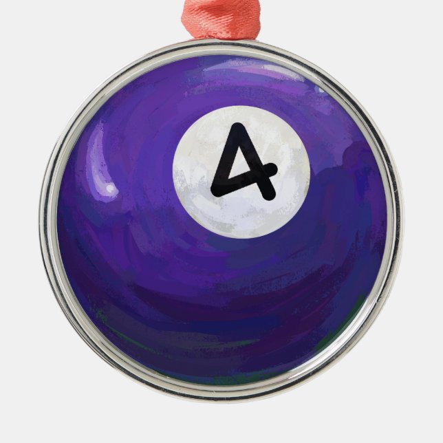 4 Ball Metal Tree Decoration (Front)