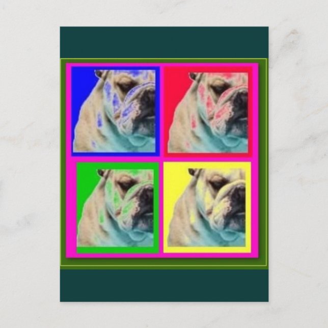 4-BARRELL BULLDOG PARA LLEVAR POSTCARD (Front)